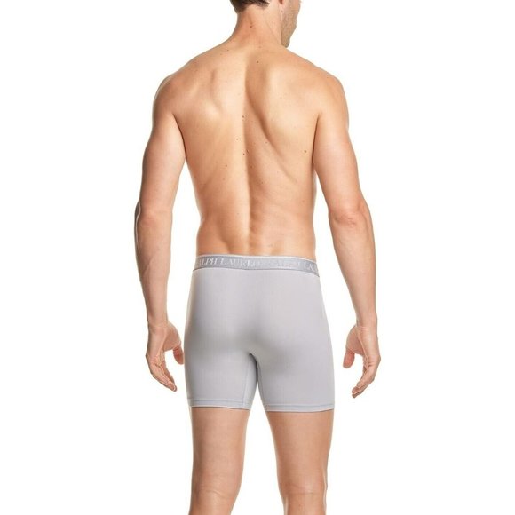 POLO RALPH LAUREN CLASSIC BOXER BRIEFS COLOR NWBBP3 BLACK/CRUISE/GREY - Picture 4 of 11